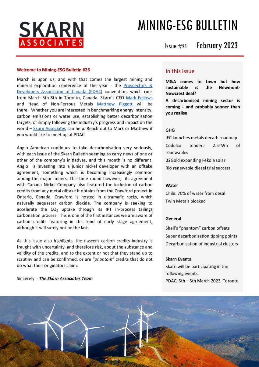 Skarn Mining-ESG Bulletin #26