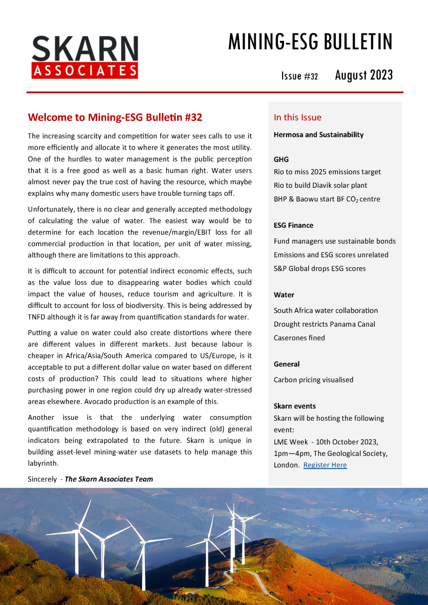 Skarn Mining-ESG Bulletin #32