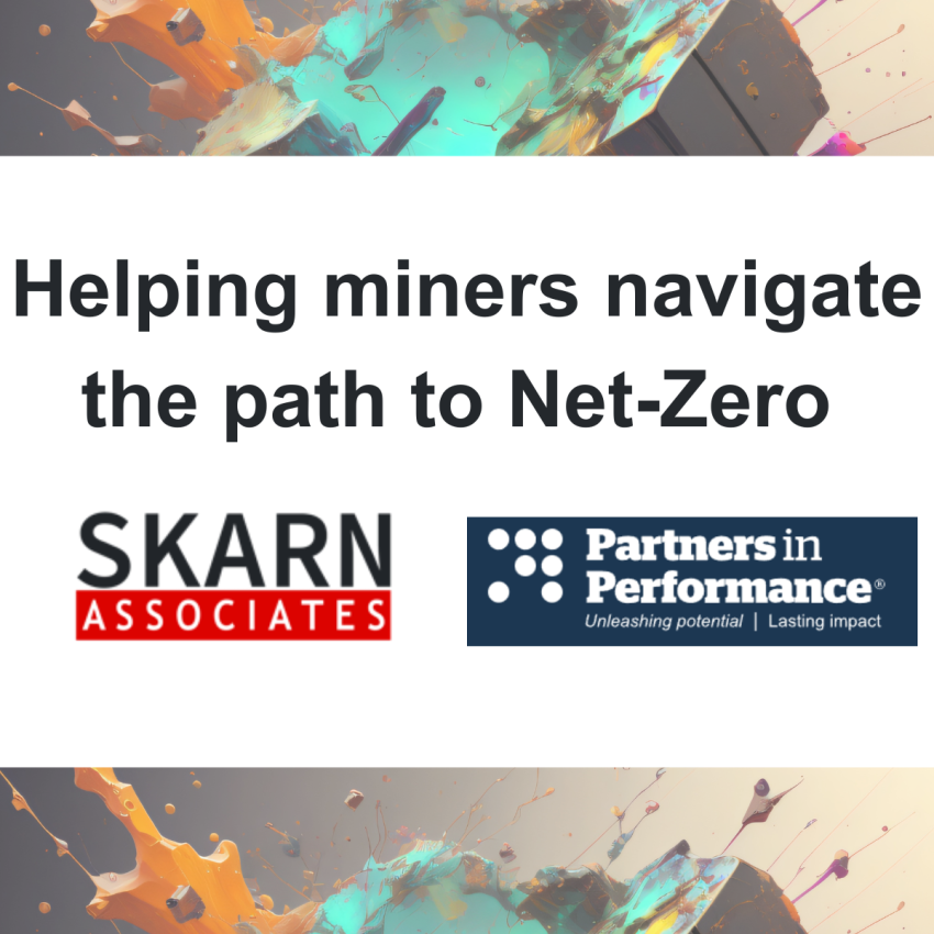 NEWS RELEASE: Partners in Performance partners with Skarn Associates to help miners decarbonise
